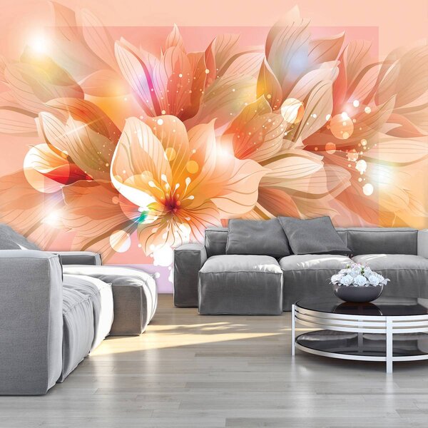 Fototapet - Arta florală - abstract (152,5x104 cm)