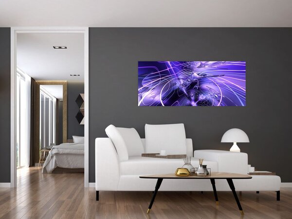 Tablou abstracție tehnică (120x50 cm)