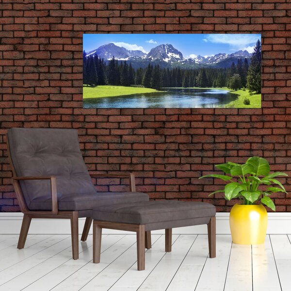 Tablou - vâfurile montane înzăpezite (120x50 cm)