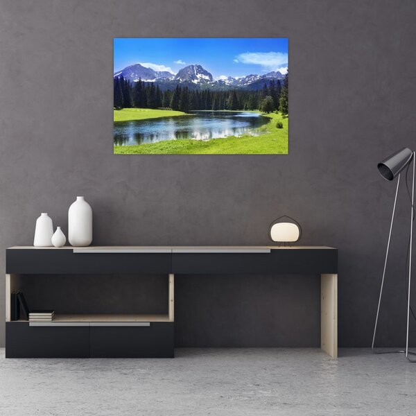 Tablou - vâfurile montane înzăpezite (90x60 cm)