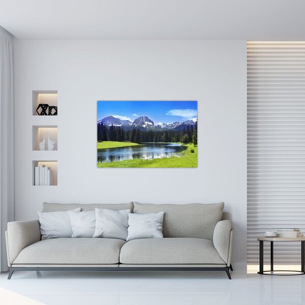 Tablou - vâfurile montane înzăpezite (90x60 cm)