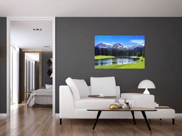 Tablou - vâfurile montane înzăpezite (90x60 cm)