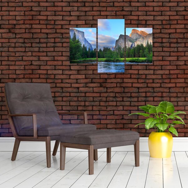 Tablou cu peisaj montan sălbatic (90x60 cm)