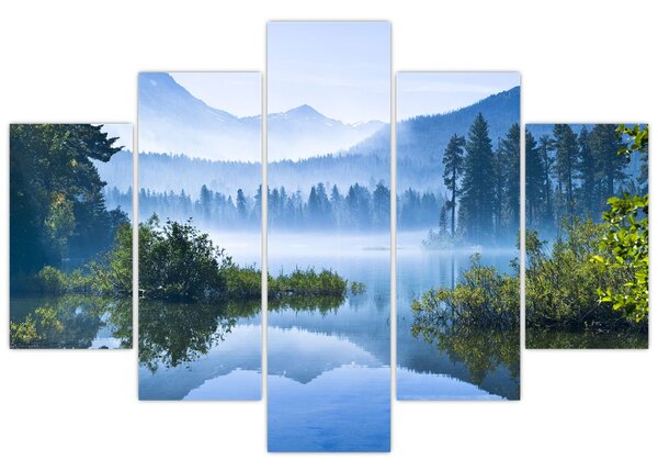 Tablou cu lac montan (150x105 cm)