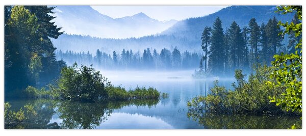 Tablou cu lac montan (120x50 cm)