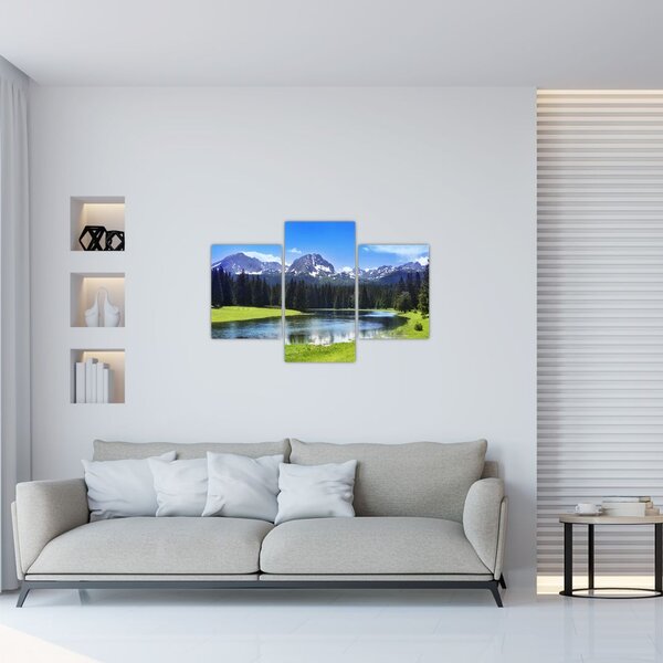 Tablou - vâfurile montane înzăpezite (90x60 cm)