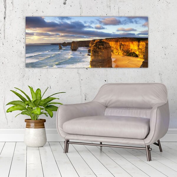 Tablou cu stâncile marine (120x50 cm)