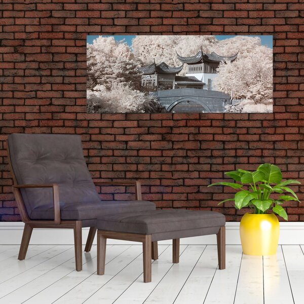 Tablou - pomi înfloriți în Asia (120x50 cm)