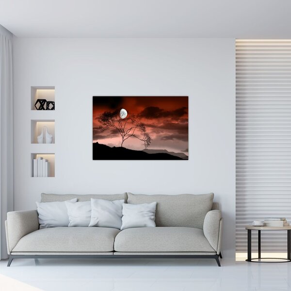 Tablou - Luna luminează noaptea (90x60 cm)