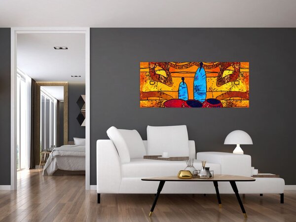 Tablou - Pictură străveche (120x50 cm)