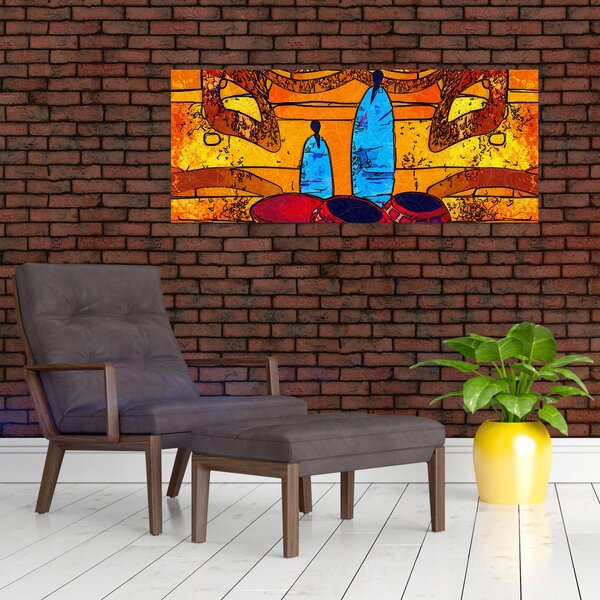 Tablou - Pictură străveche (120x50 cm)