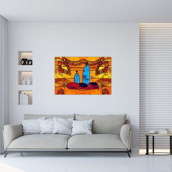Tablou - Pictură străveche (90x60 cm)