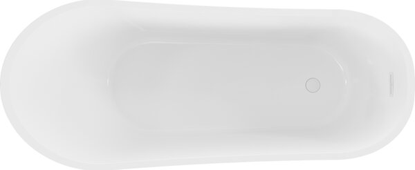 Mexen Alta, cadă de sine stătătoare 170 x 75 cm, alb-negru, alb preaplin, 52141707575-20