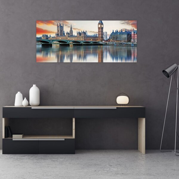 Tablou - Houses of Parliament din Londra (120x50 cm)