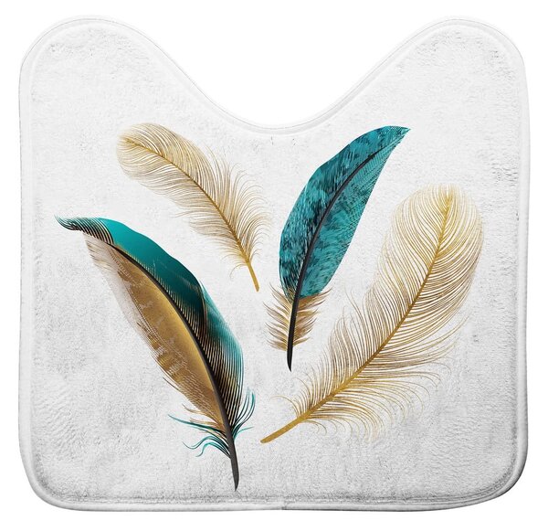 Covoraș de baie alb pentru WC 45x45 cm Plumiss – douceur d'intérieur