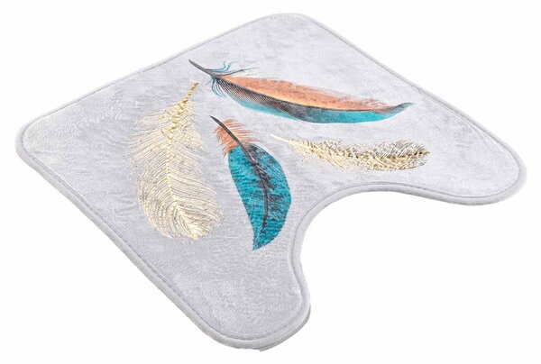 Covoraș de baie alb pentru WC 45x45 cm Plumiss – douceur d'intérieur