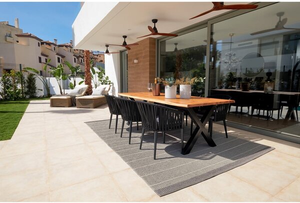 Covor pentru exterior și interior gri 60x125 cm Belle Concrete – Pappelina