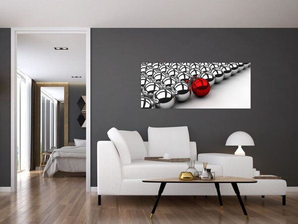 Tablou cu bile lucioase (120x50 cm)