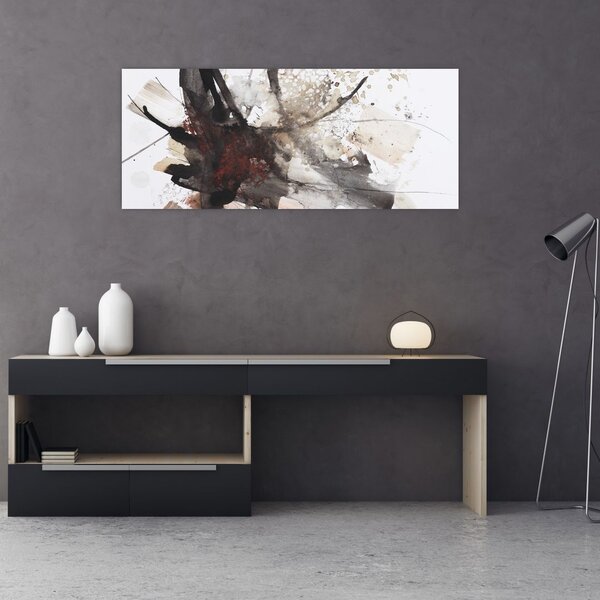 Tablou cu pictură abstactă (120x50 cm)