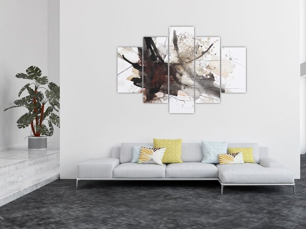 Tablou cu pictură abstactă (150x105 cm)