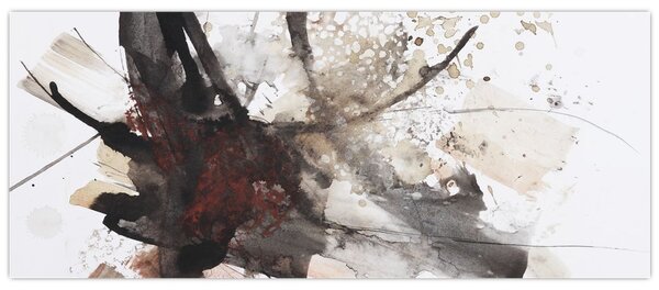 Tablou cu pictură abstactă (120x50 cm)