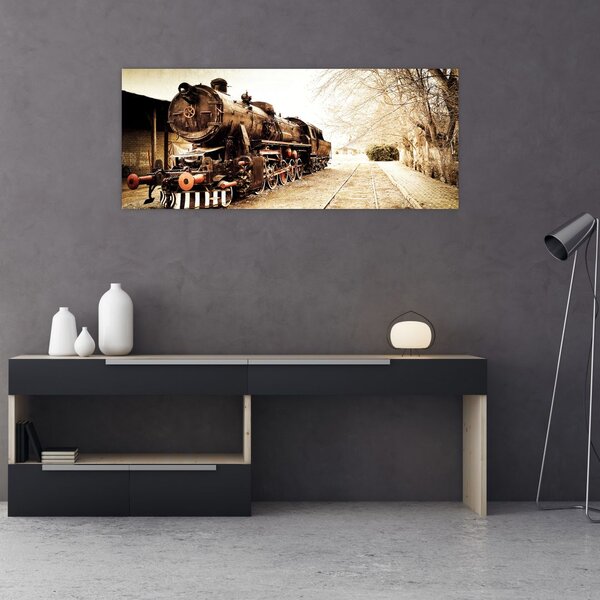 Tablou - Locomotiva istorică (120x50 cm)