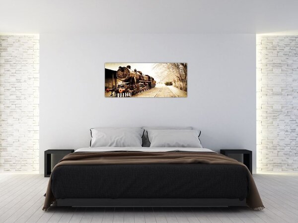 Tablou - Locomotiva istorică (120x50 cm)