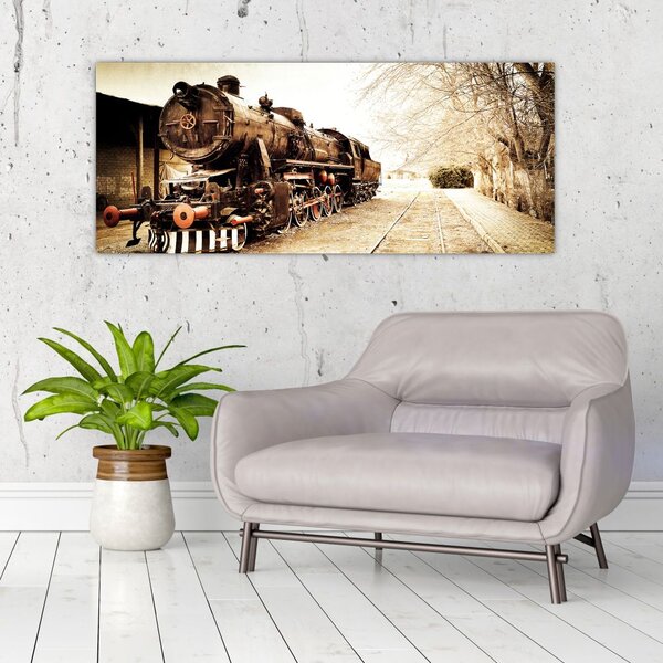 Tablou - Locomotiva istorică (120x50 cm)