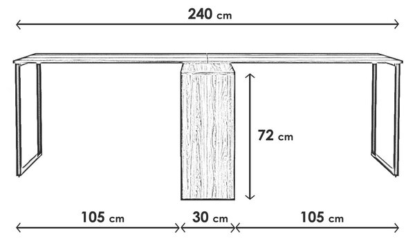 Masă PC Lou (Nuc). 1073247