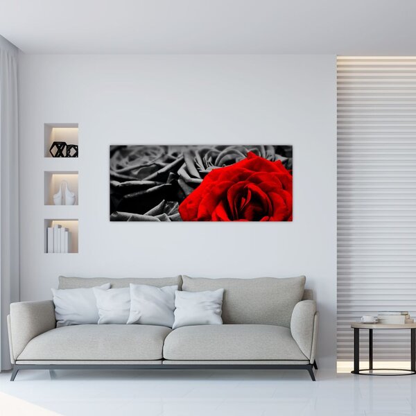 Tablou - Flori de trandafir (120x50 cm)
