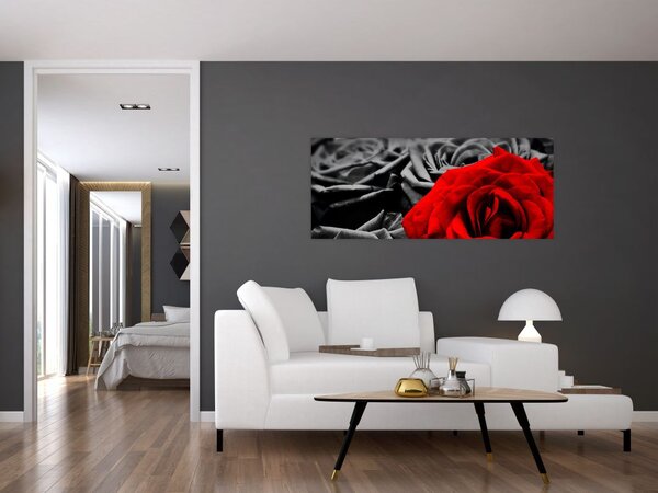 Tablou - Flori de trandafir (120x50 cm)