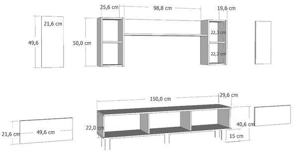 Mobilier living cu șemineu. 1144903