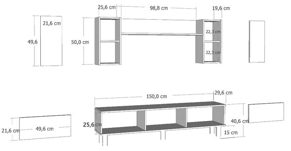 Mobilier living cu șemineu. 1144902