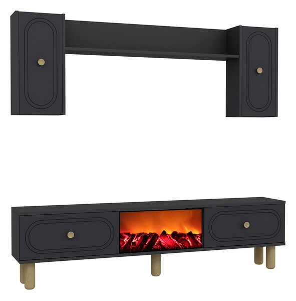 Mobilier living cu șemineu. 1144903