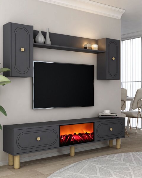 Mobilier living cu șemineu. 1144903
