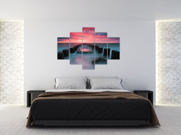 Tablou - Pietre în mare (150x105 cm)