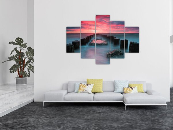 Tablou - Pietre în mare (150x105 cm)
