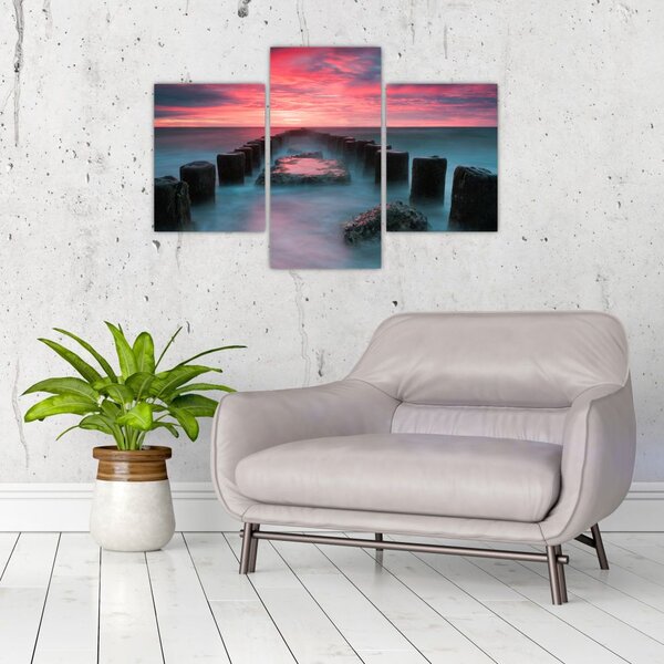 Tablou - Pietre în mare (90x60 cm)