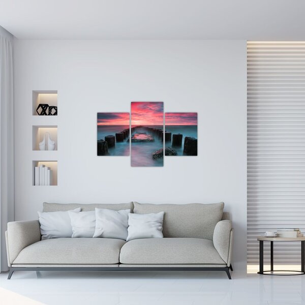 Tablou - Pietre în mare (90x60 cm)