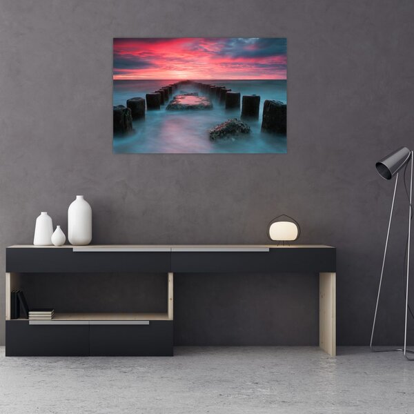 Tablou - Pietre în mare (90x60 cm)