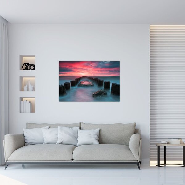 Tablou - Pietre în mare (90x60 cm)