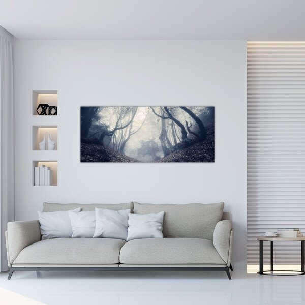 Tablou - Pădurea în ceață (120x50 cm)