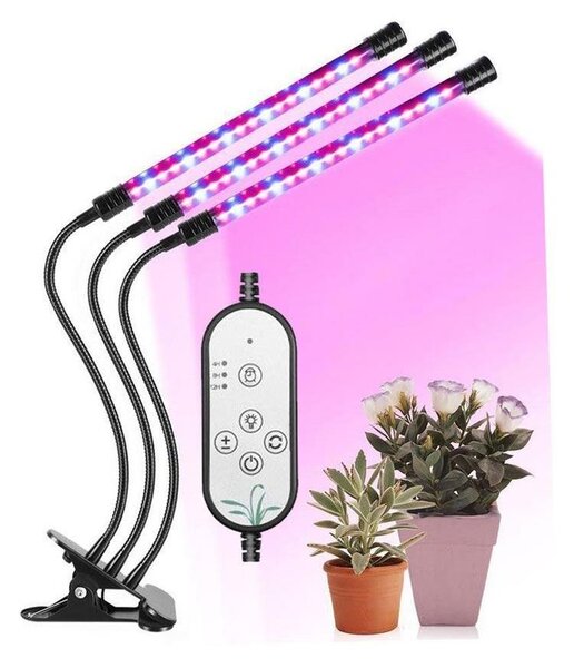 Lampă LED de tavan dimabilă cu clemă pentru creșterea plantelor LED/12W/5V