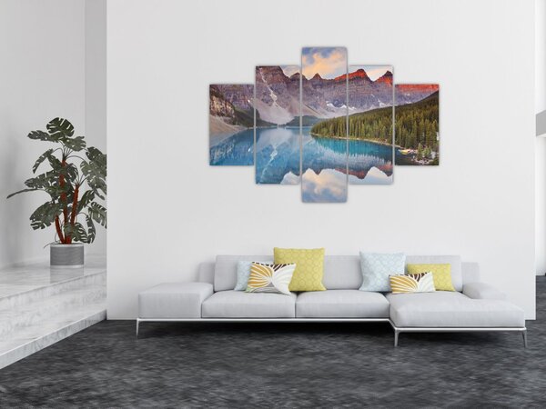 Tablou - Peisaj montan din Canada (150x105 cm)