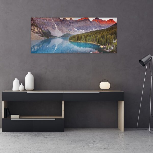 Tablou - Peisaj montan din Canada (120x50 cm)