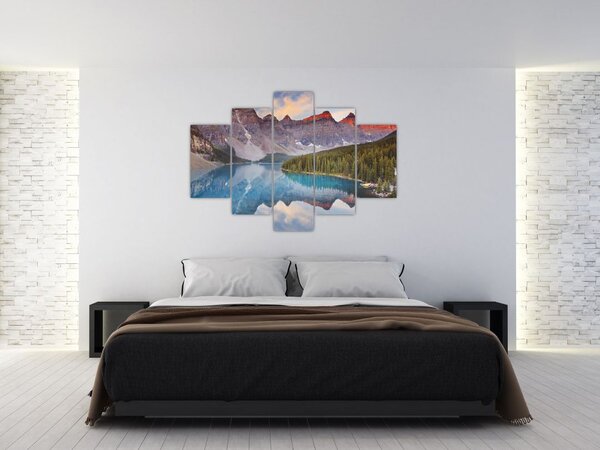 Tablou - Peisaj montan din Canada (150x105 cm)
