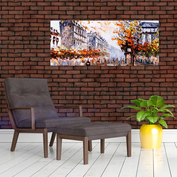 Tablou - Viața în oraș (120x50 cm)