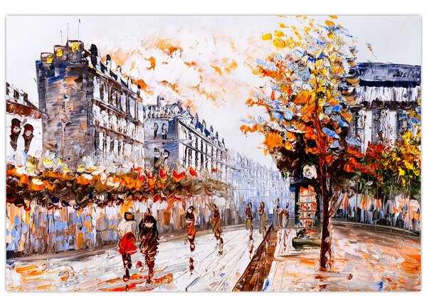 Tablou - Viața în oraș (90x60 cm)