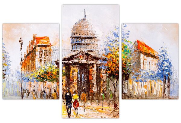Tablou - Monument de oraș pictat (90x60 cm)
