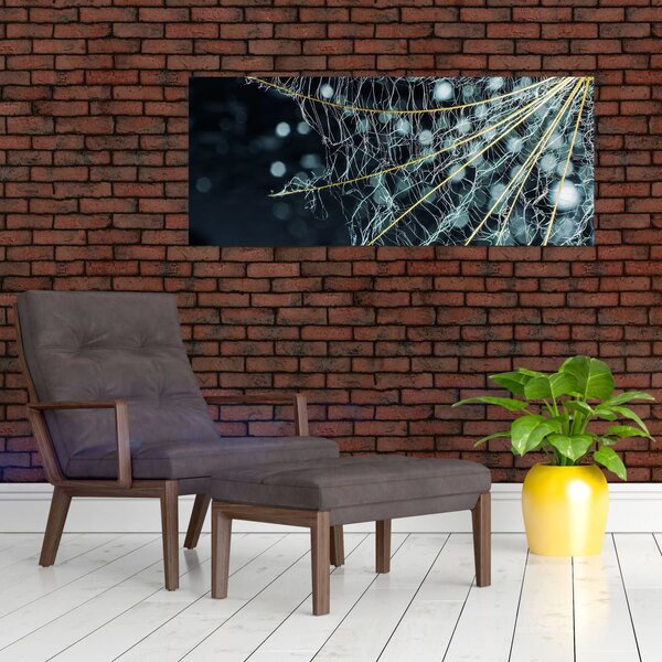 Tablou - Floare cu pânză de pâianjen (120x50 cm)